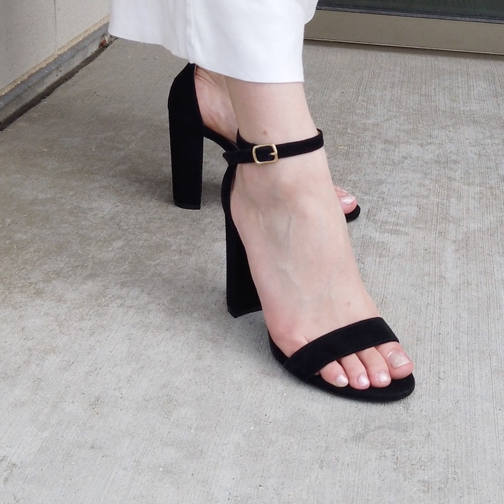 Black Steve Madden Block Heels